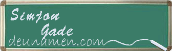 Simjon Gade Visitenkarte